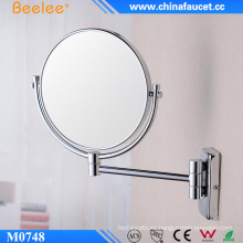 Espejo de pared cromado de latón cosmético 3X